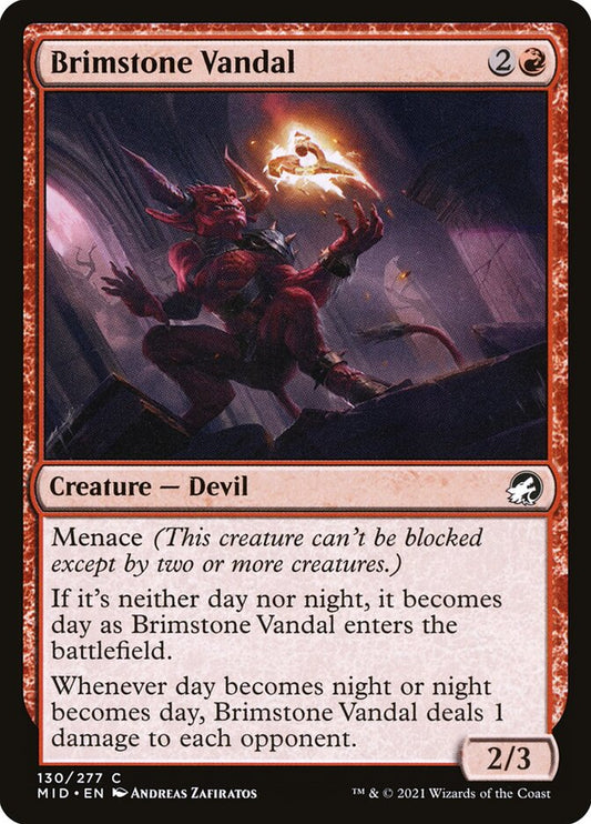 MTG Card Title: Brimstone Vandal MID/130