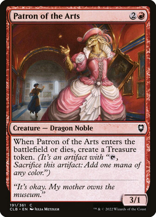 MTG Card Title: Patron of the Arts CLB/191