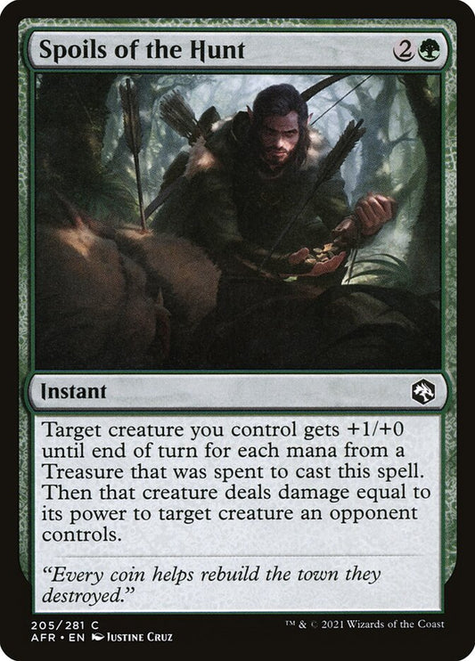 MTG Card Title: Spoils of the Hunt AFR/205