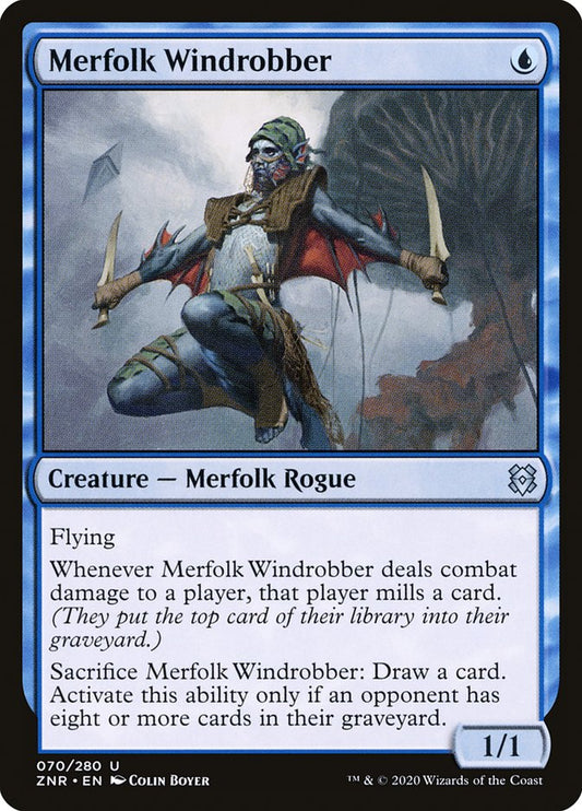 MTG Card Title: Merfolk Windrobber ZNR/70