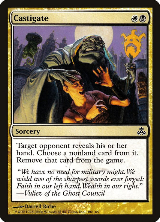 MTG Card Title: Castigate GPT/106