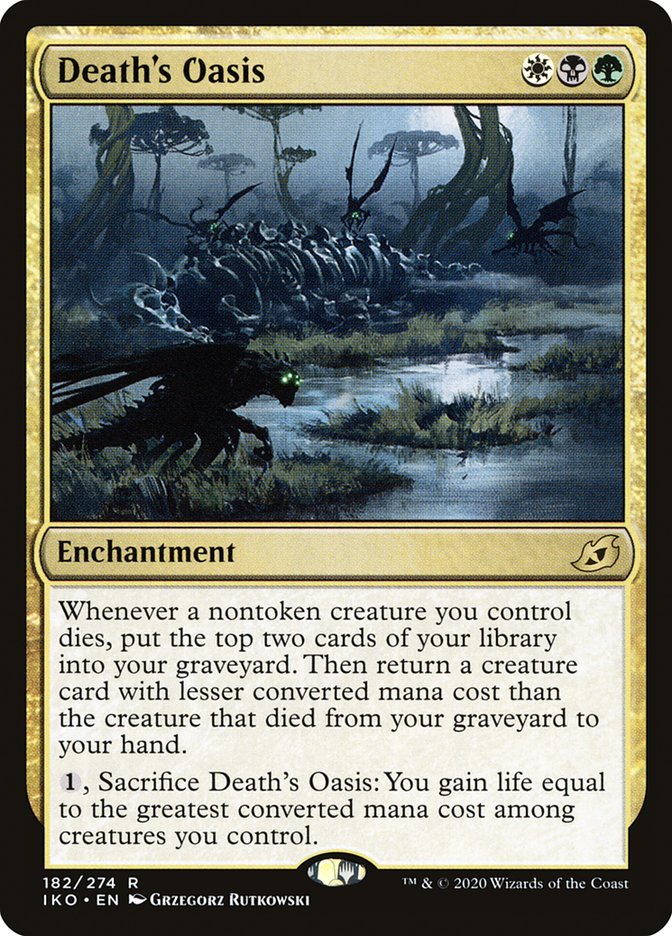MTG Card Title: Death's Oasis IKO/182