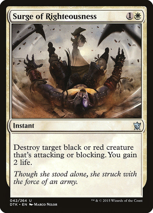 MTG Card Title: Surge of Righteousness DTK/42