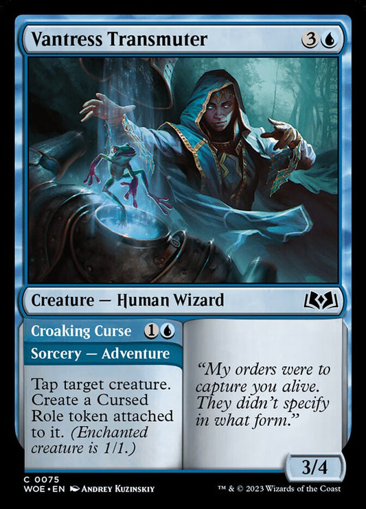 MTG Card Title: Vantress Transmuter // Croaking Curse WOE/75