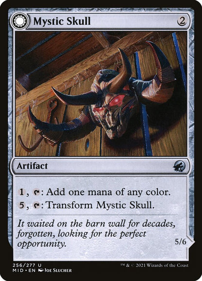 MTG Card Title: Mystic Skull // Mystic Monstrosity MID/256