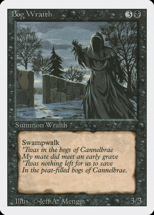 MTG Card Title: Bog Wraith 3ED/96
