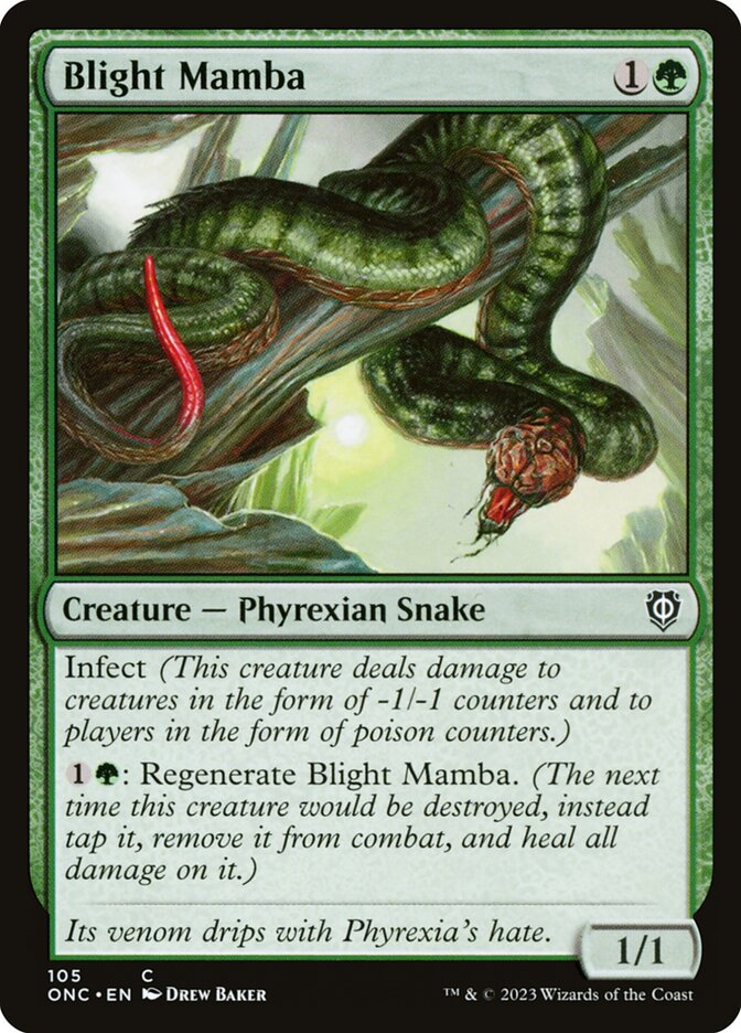 MTG Card Title: Blight Mamba ONC/105