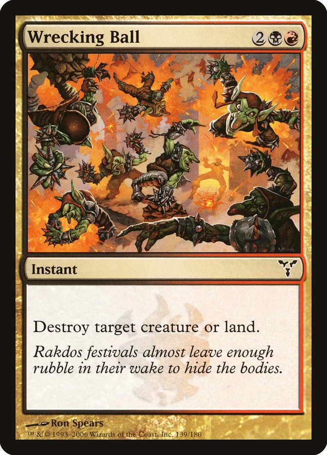 MTG Card Title: Wrecking Ball DIS/139