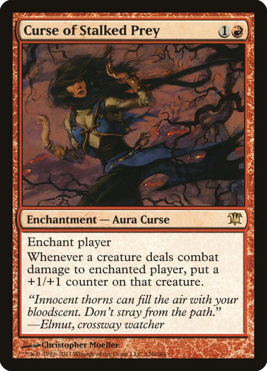 MTG Card Title: Curse of Stalked Prey ISD/136