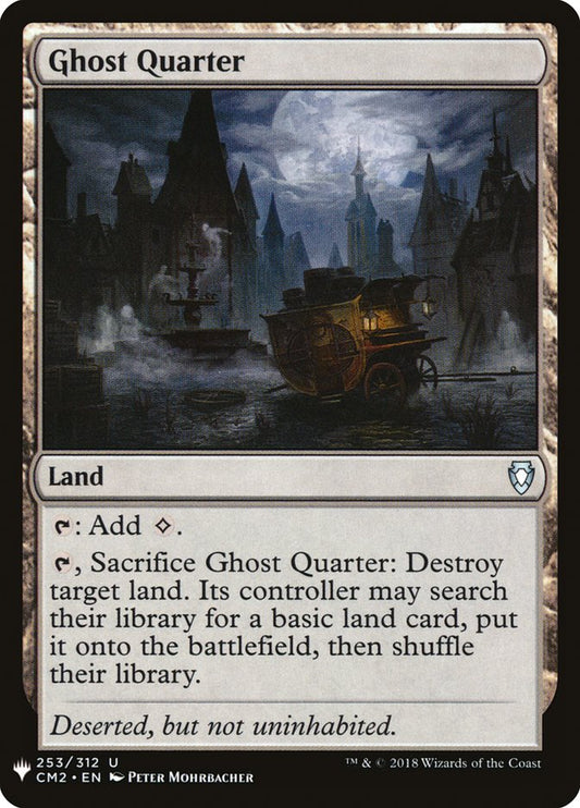 MTG Card Title: Ghost Quarter PLST/CM2-253