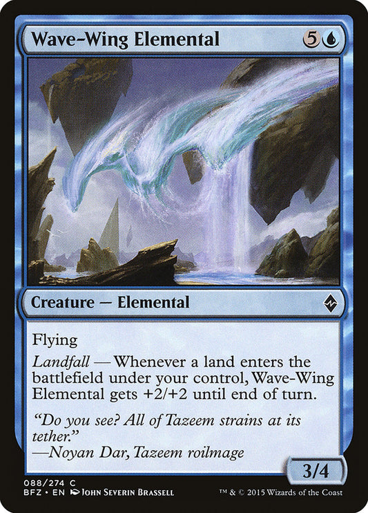 MTG Card Title: Wave-Wing Elemental BFZ/88