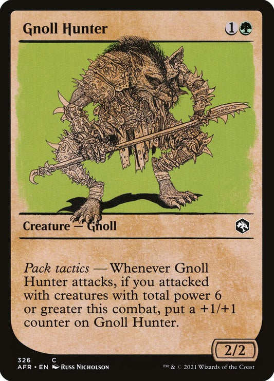MTG Card Title: Gnoll Hunter AFR/326