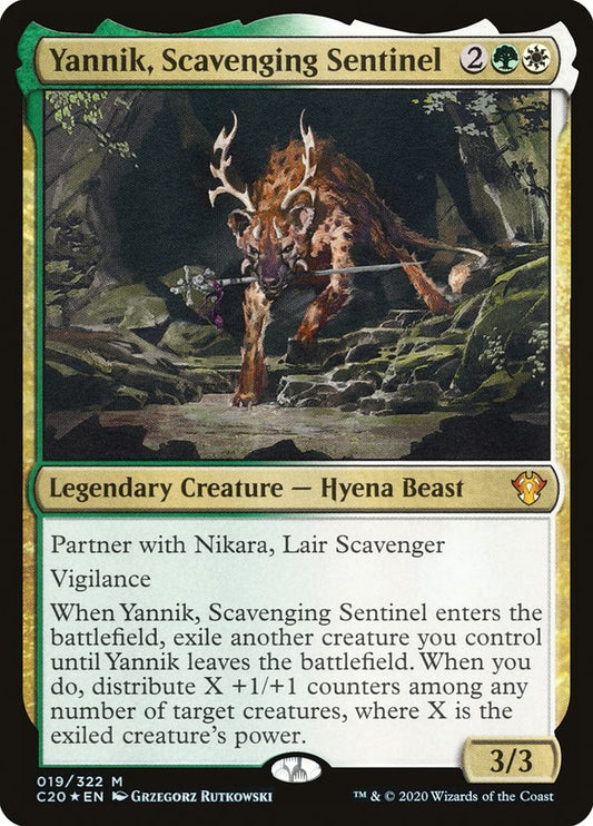 MTG Card Title: Yannik, Scavenging Sentinel C20/19