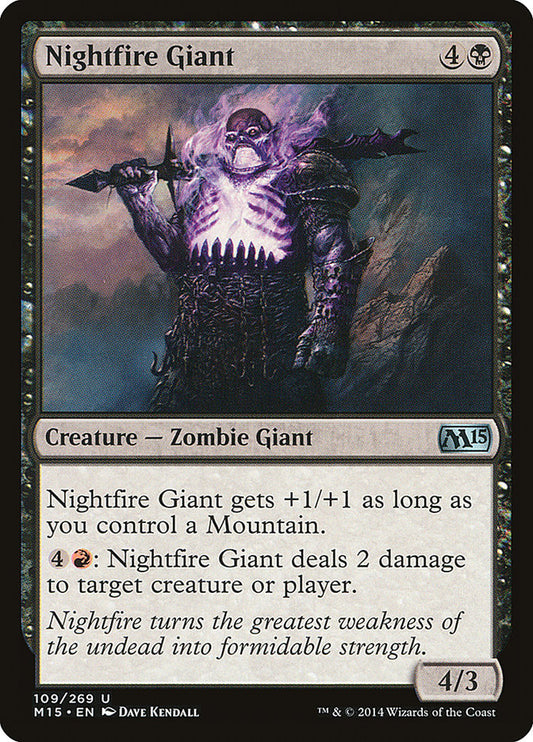 MTG Card Title: Nightfire Giant M15/109