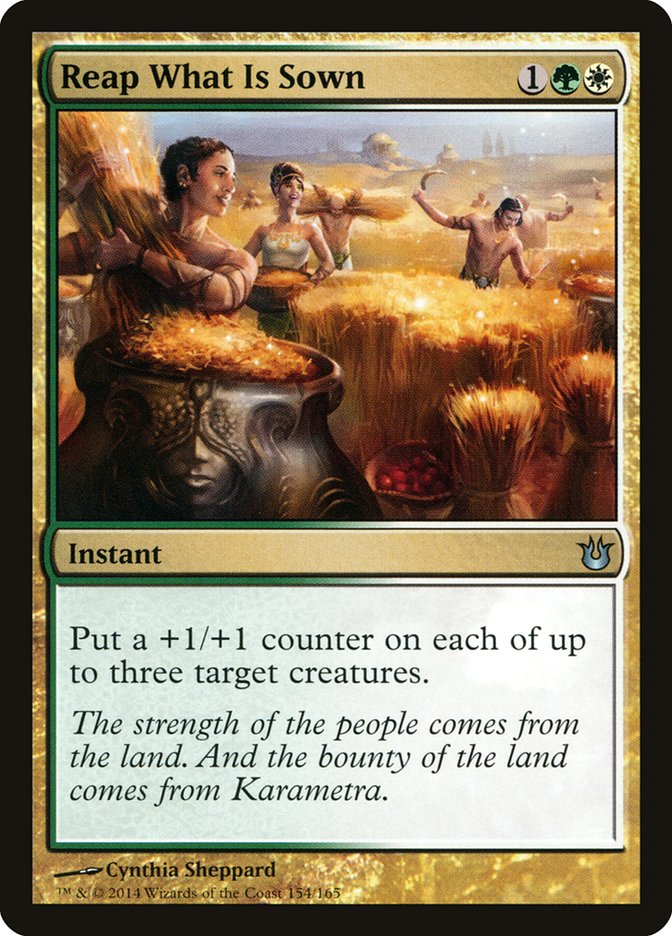 MTG Card Title: Reap What Is Sown BNG/154