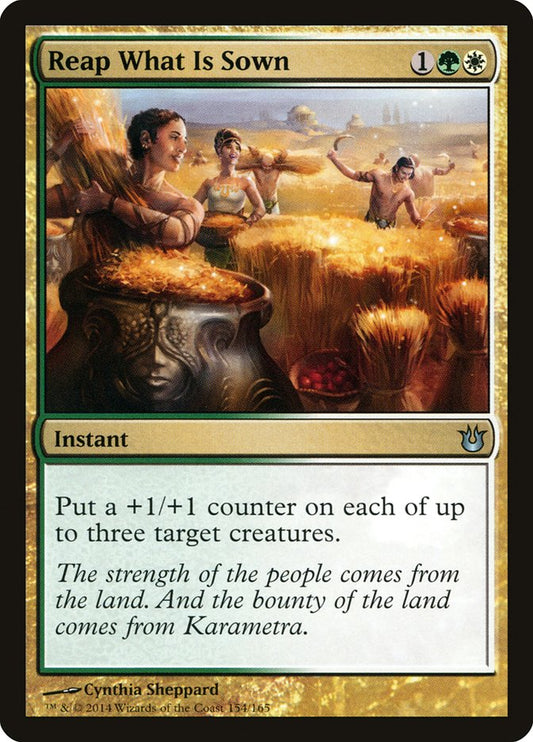 MTG Card Title: Reap What Is Sown BNG/154