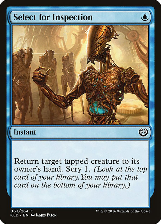 MTG Card Title: Select for Inspection KLD/63