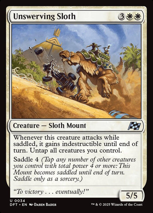 MTG Card Title: Unswerving Sloth DFT/34