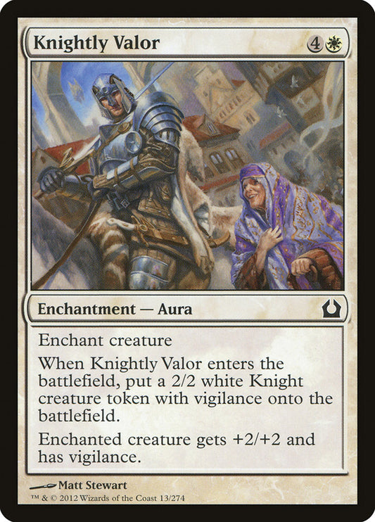 MTG Card Title: Knightly Valor RTR/13