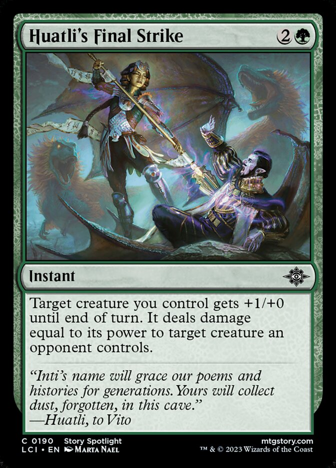 MTG Card Title: Huatli's Final Strike LCI/190