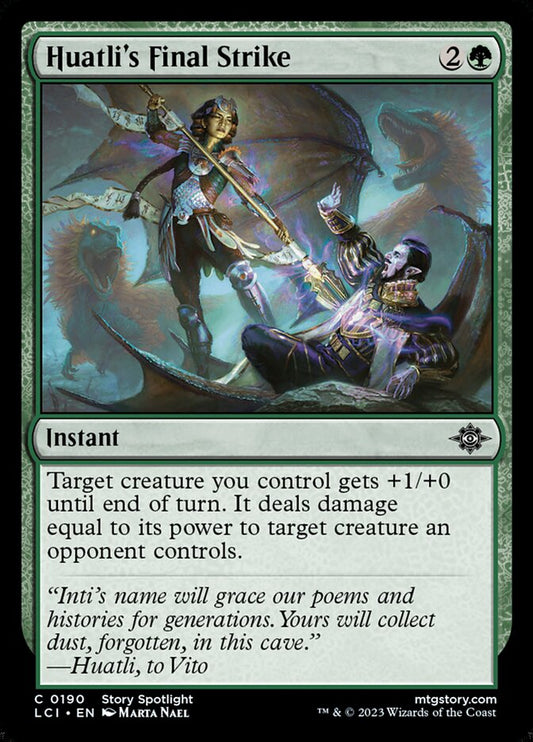 MTG Card Title: Huatli's Final Strike LCI/190