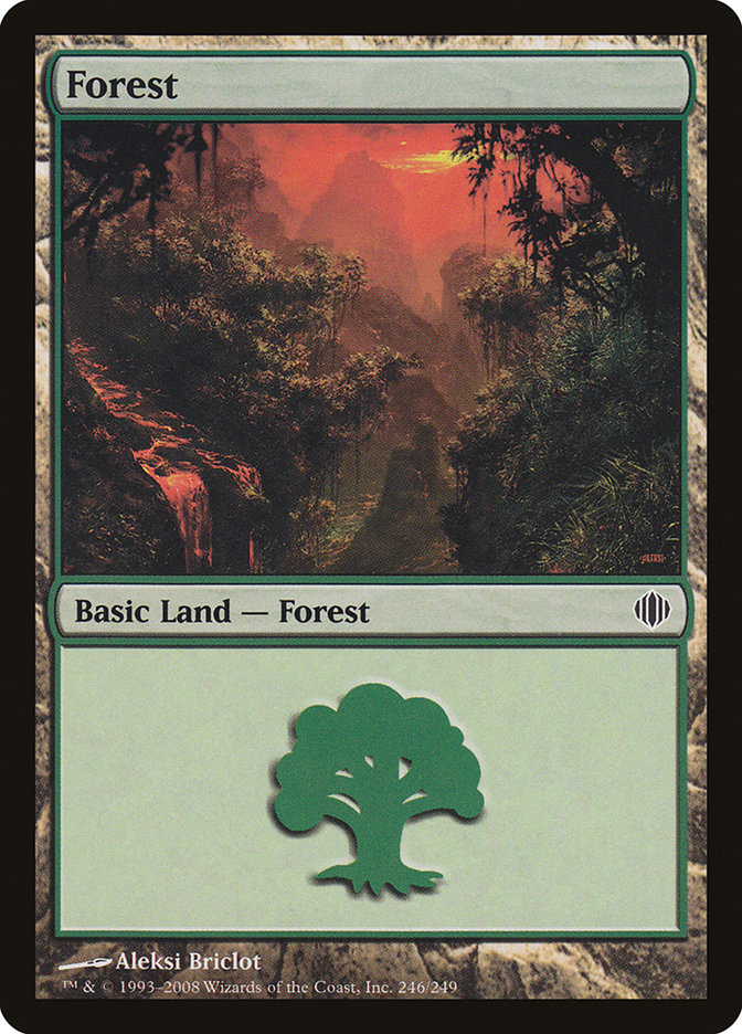 MTG Card Title: Forest ALA/246