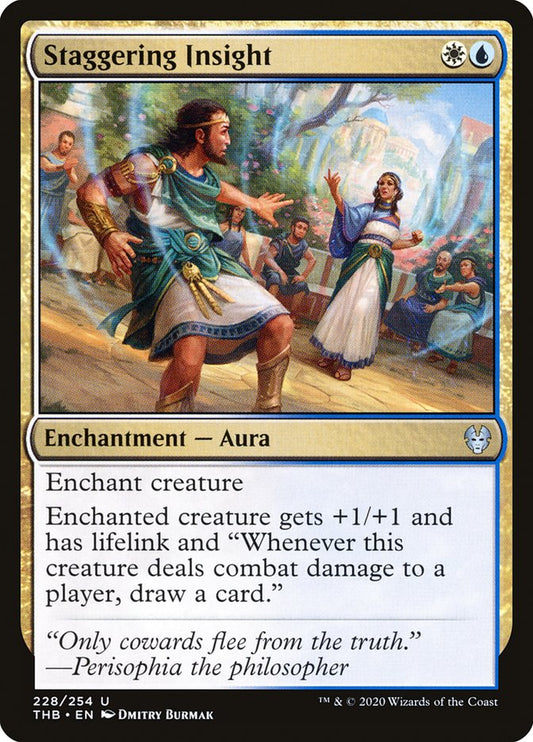 MTG Card Title: Staggering Insight THB/228