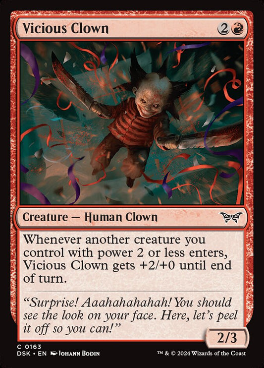 MTG Card Title: Vicious Clown DSK/163