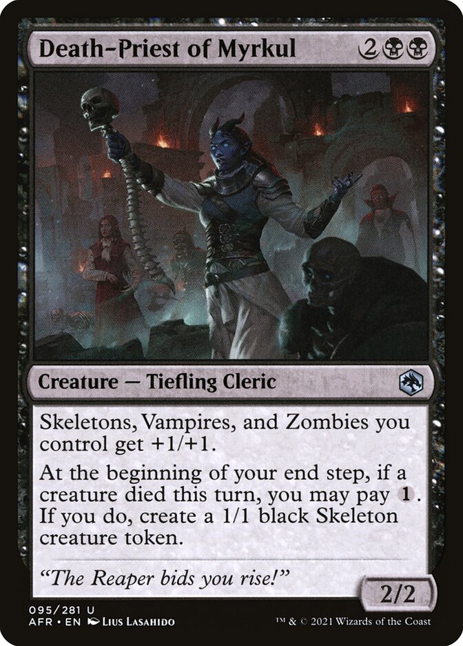 MTG Card Title: Death-Priest of Myrkul AFR/95