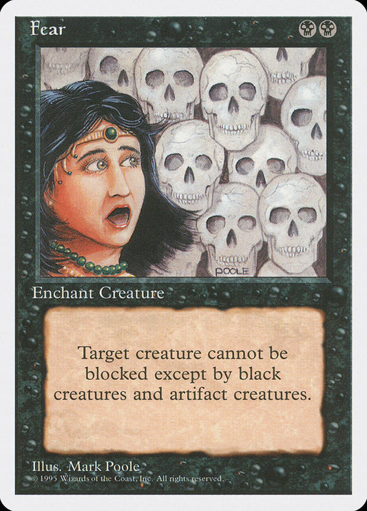 MTG Card Title: Fear 4ED/137