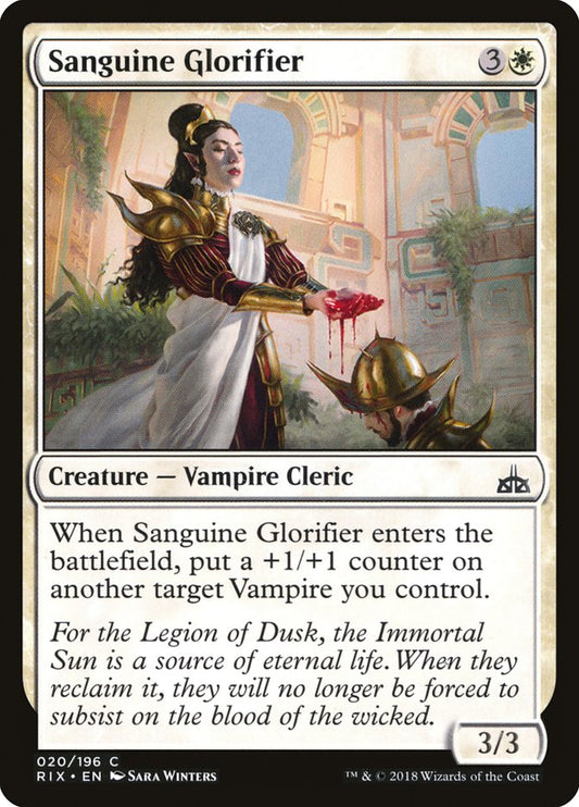 MTG Card Title: Sanguine Glorifier RIX/20