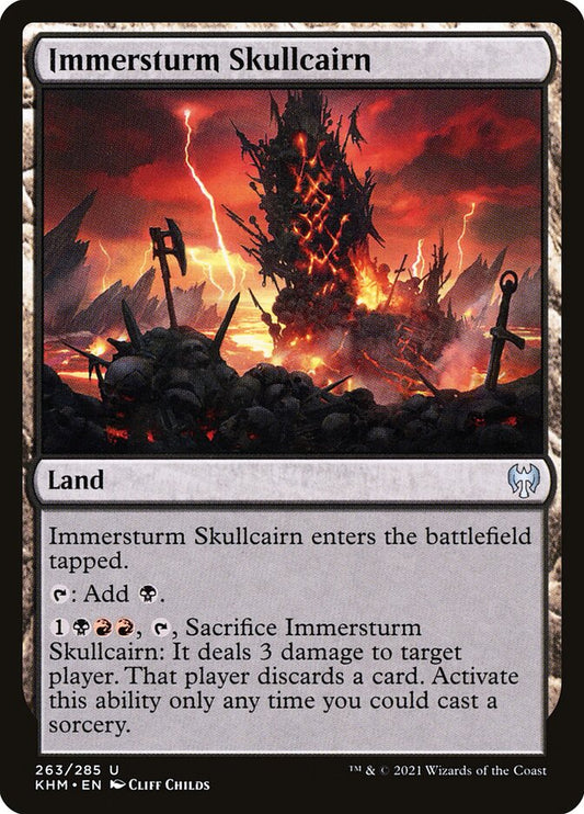 MTG Card Title: Immersturm Skullcairn KHM/263