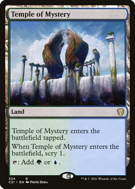 MTG Card Title: Temple of Mystery C21/324