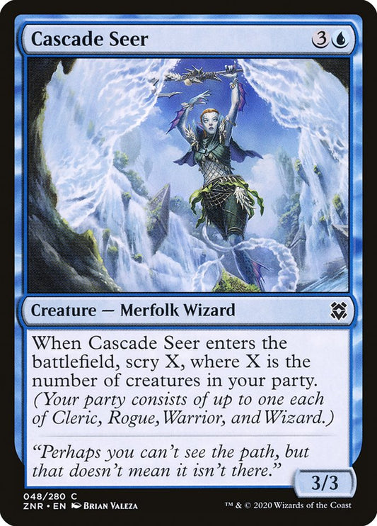 MTG Card Title: Cascade Seer ZNR/48
