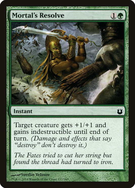 MTG Card Title: Mortal's Resolve BNG/127