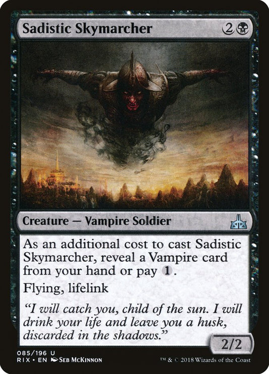 MTG Card Title: Sadistic Skymarcher RIX/85