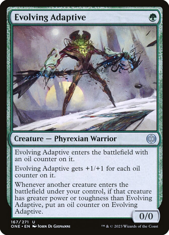 MTG Card Title: Evolving Adaptive ONE/167