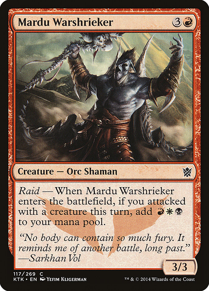 MTG Card Title: Mardu Warshrieker KTK/117