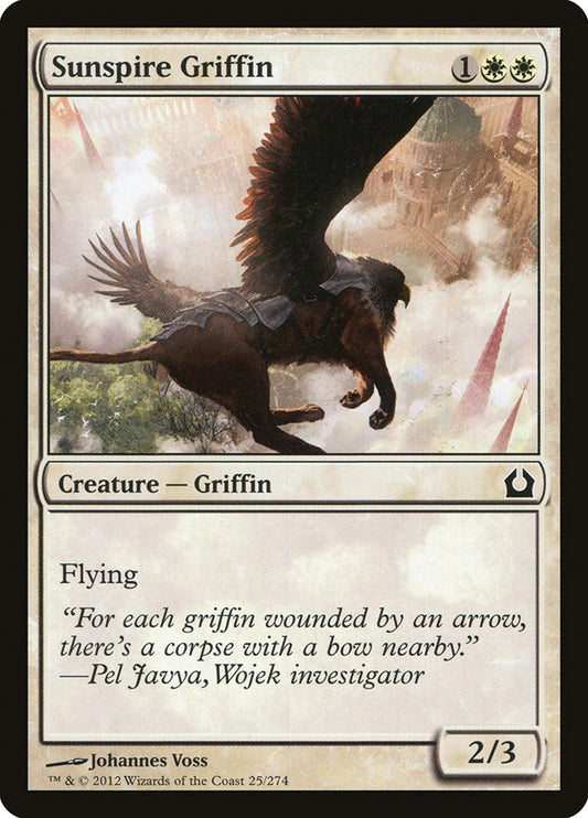 MTG Card Title: Sunspire Griffin RTR/25