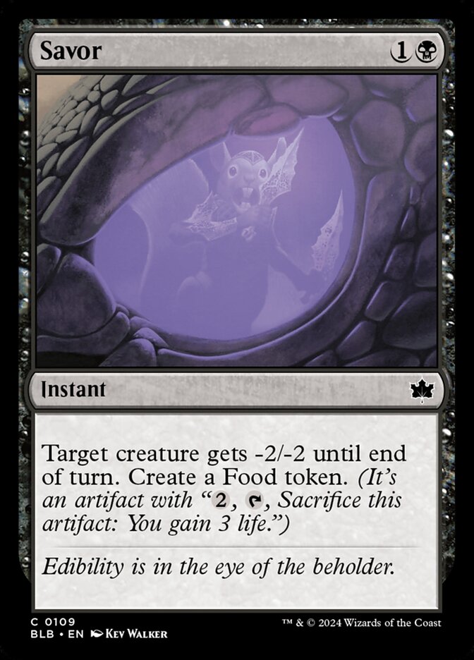 MTG Card Title: Savor BLB/109
