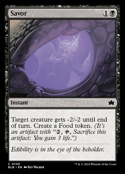 MTG Card Title: Savor BLB/109