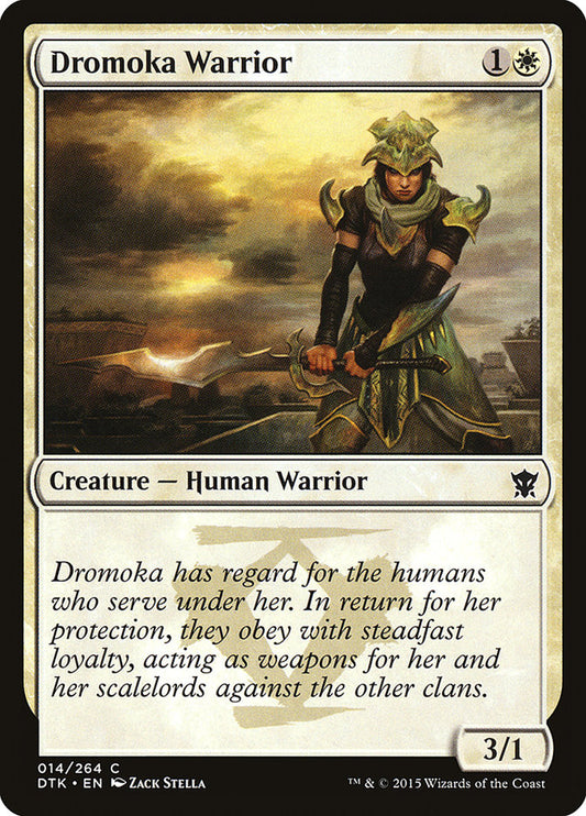 MTG Card Title: Dromoka Warrior DTK/14
