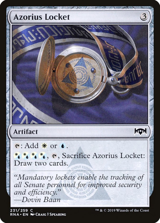 MTG Card Title: Azorius Locket RNA/231