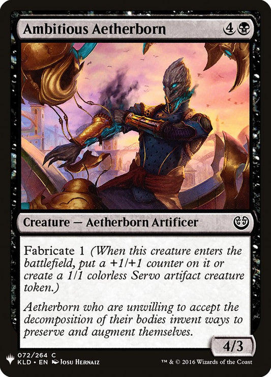 MTG Card Title: Ambitious Aetherborn PLST/KLD-72