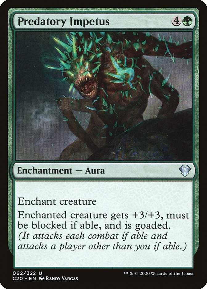 MTG Card Title: Predatory Impetus C20/62