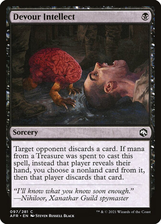 MTG Card Title: Devour Intellect AFR/97