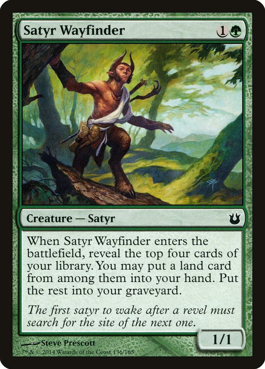 MTG Card Title: Satyr Wayfinder BNG/136