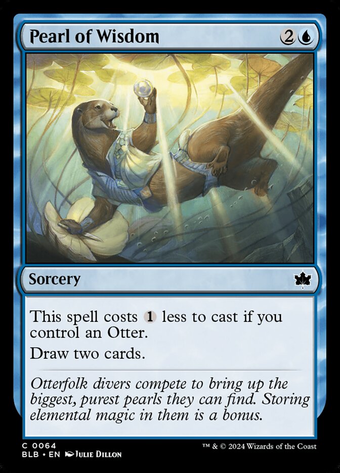 MTG Card Title: Pearl of Wisdom BLB/64
