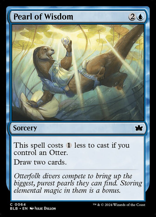 MTG Card Title: Pearl of Wisdom BLB/64