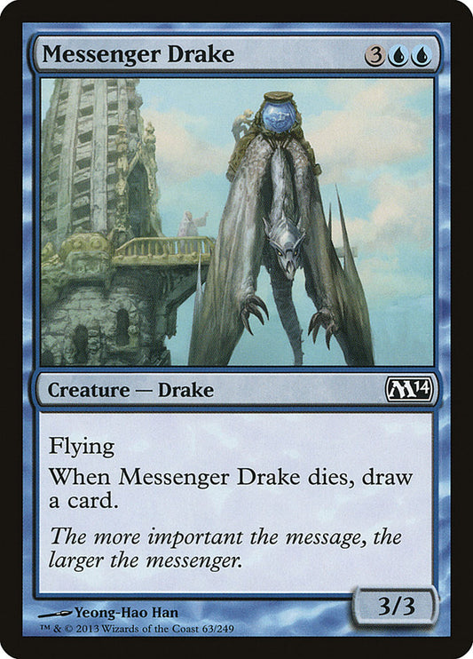 MTG Card Title: Messenger Drake M14/63